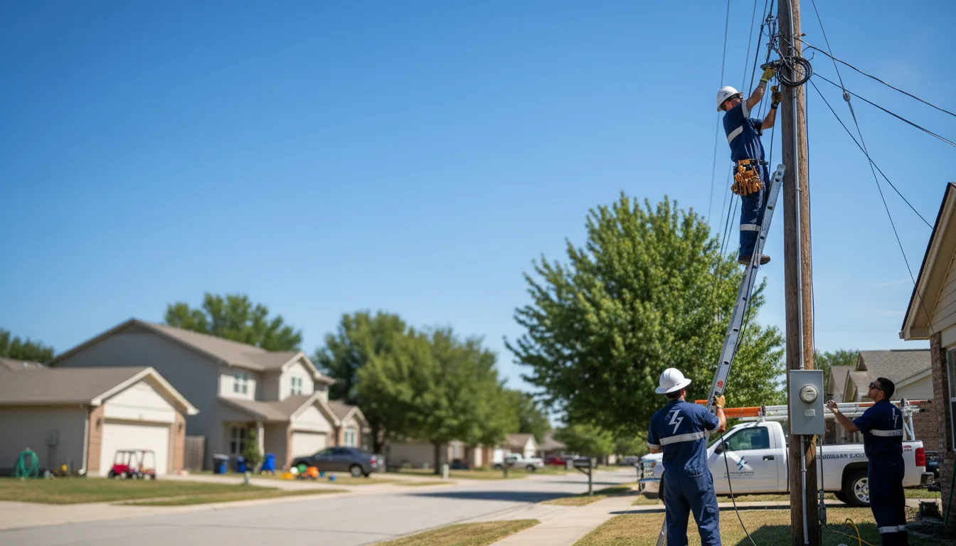 Residential electrician providing installation services in Mystic, CT